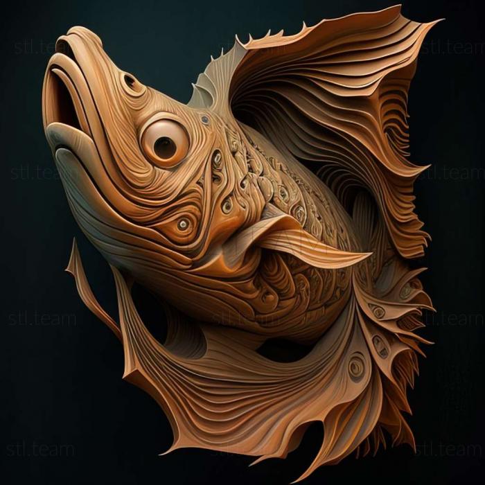 3D модель Риба лорікарихта (STL)